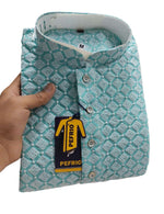 MEN FESTIVE LUCKNOWI EMBROIDERY KURTA PYJAMA