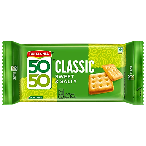 Biscuits sucrés et salés Britannia 50-50 62 g