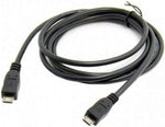 Micro USB Stecker zu Micro USB Stecker Kabel 100cm | System-S