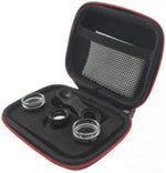 Makro Linse 3er Set Filter mit Clip und Schutztasche für Smartphone | System-S