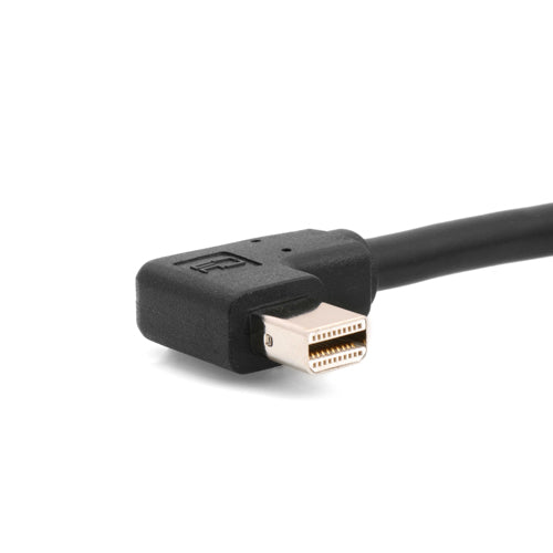 Adapter Kurz Kabel DVI zu Mini DisplayPort Gewinkelt 90° Winkel 20 cm | System-S