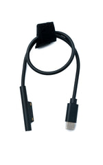 USB 3.1 Kabel 30 cm Ladekabel für Microsoft Surface in Schwarz | System-S