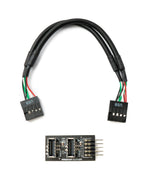Front Panel Adapter 18 cm 2x USB 3.1 Typ E Buchse zu 2.0 9 Pin & 10 Pin Kabel | System-S