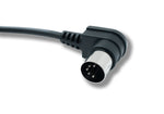 MIDI Kabel 100 cm Din 5 Pin Stecker zu Stecker Winkel | System-S