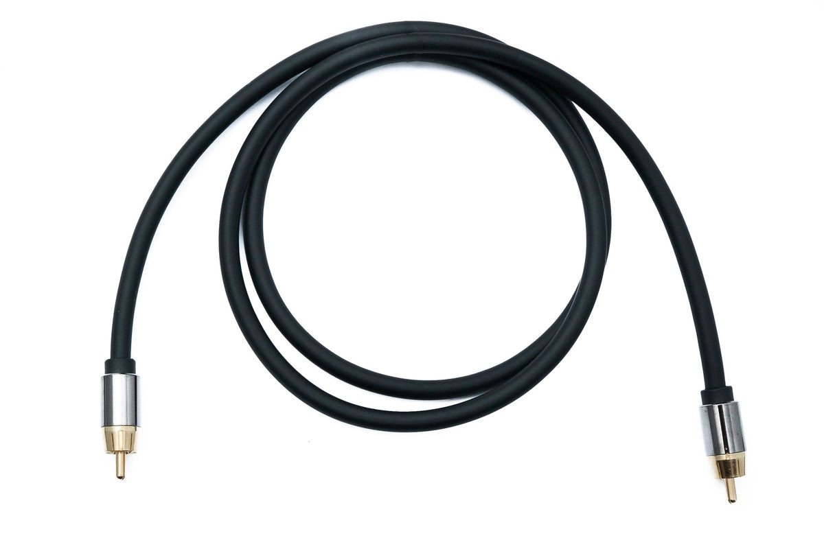 Audio Cinch RCA Kabel 100 cm 1 polig Stecker zu Stecker | System-S