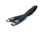 USB 3.2 Gen 2 Kabel 20 cm Typ C Stecker zu Stecker Flachkabel 20 Gbit/s 100 W | System-S