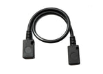 USB 2.0 Kabel 15 cm Micro B Buchse zu Buchse in Schwarz | System-S