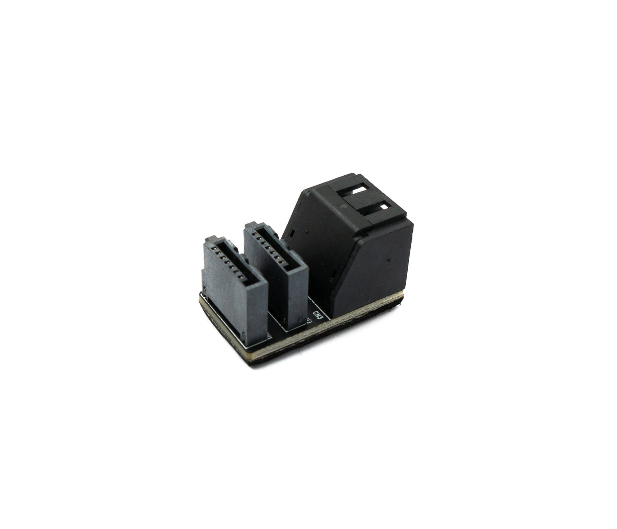 SATA Adapter 2x 7Pin Buchse zu 2x Stecker Kabel 90° für Mainboard SSD HDD | System-S