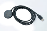 USB 3.1 Kabel 100 cm Ladestation für Fitbit Versa 4 3 Sense 2 1 in Schwarz | System-S