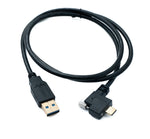 USB 3.1 Kabel 100 cm Typ C Stecker zu 3.0 A Stecker Winkel Left Right Angled | System-S