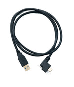 USB 3.1 Kabel 100 cm Typ C Stecker zu 3.0 A Stecker Winkel Left Right Angled | System-S