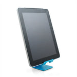Metall Halter Ständer Stand in Blau für Handy Smartphone E-Book Reader Tablet PC | System-S
