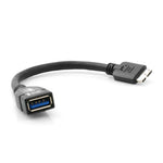 Micro USB 3.0 OTG Host Adapter Kabel (USB A Host zu Micro-B Stecker) 10 cm | System-S