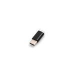 USB 3.1 Typ C Stecker auf Micro USB 2.0 Buchse Converter Adapterstecker in Schwarz | System-S