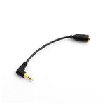 3.5mm Klinke AUX Stereo Winkel Stecker (male) auf 3.5mm Klinke AUX Stereo Buchse 3 Polig (female) | System-S