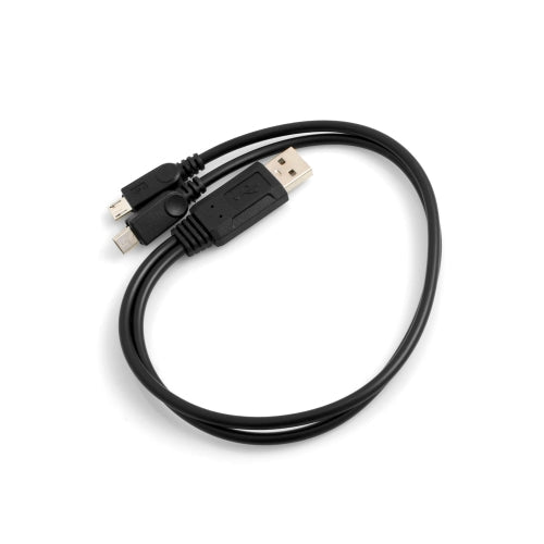 Y-Kabel USB Kabel 2.0 Typ A Splitter auf 2X Micro USB 39 cm Datenkabel Ladekabel | System-S