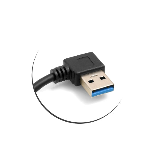 USB Kabel USB Typ A 3.0 auf USB Typ A 3.0 rechts gewinkelt 18 cm | System-S