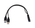 Y Kabel USB Typ A 3.0 Buchse zu 1 x USB Typ A 3.0 und 1x USB A Typ 2.0 | System-S