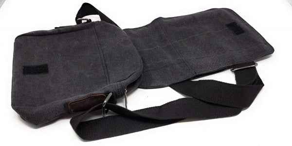Universal Schultertasche mit 5 Fächern Umhängetasche 24 cm, Schwarz | System-S