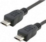Micro USB Stecker zu Micro USB Stecker Kabel 100cm | System-S