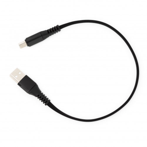 USB Typ C 3.1 Kabel auf USB Typ A 2.0 Flachkabel in Schwarz 30 cm | System-S