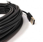 USB 2.0 Kabel 13 m Micro B Stecker zu Typ A Stecker in Schwarz | System-S