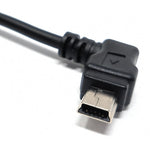 Mini USB rechts gewinkelt auf USB Typ A Kabel 100cm | System-S