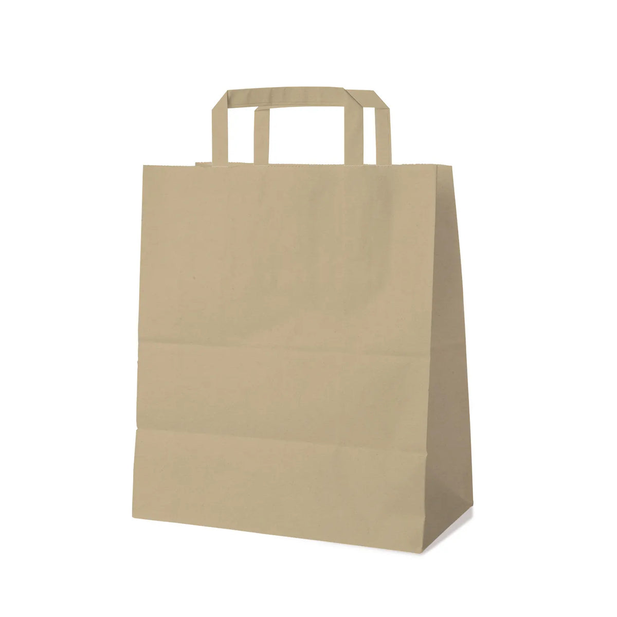Papiertragetasche braun 26+14 x 32 cm – 250 Stück