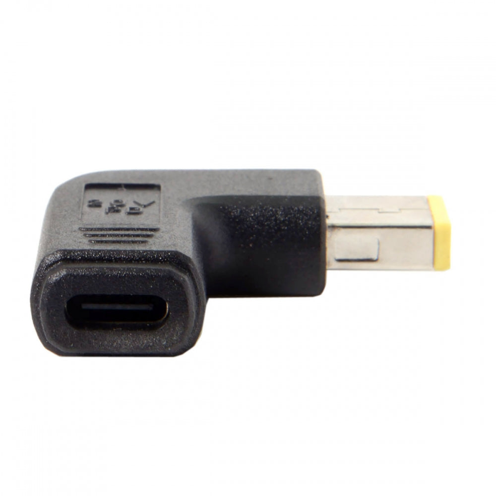 USB 3.1 Adapter Typ C Buchse zu Rectangle 11,0 x 4,5 mm Stecker mit Winkel Kabel | System-S
