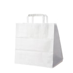 Papiertragetasche weiß 32+21 x 33 cm – 50 Stück