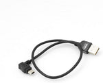 Mini USB Kabel 90 Grad gewinkelt Winkelstecker Datenkabel Ladekabel 30 cm | System-S