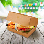 Burgerbox Plus (PAP FSC Mix) fettdicht kraft 195 x 135 x 100 mm