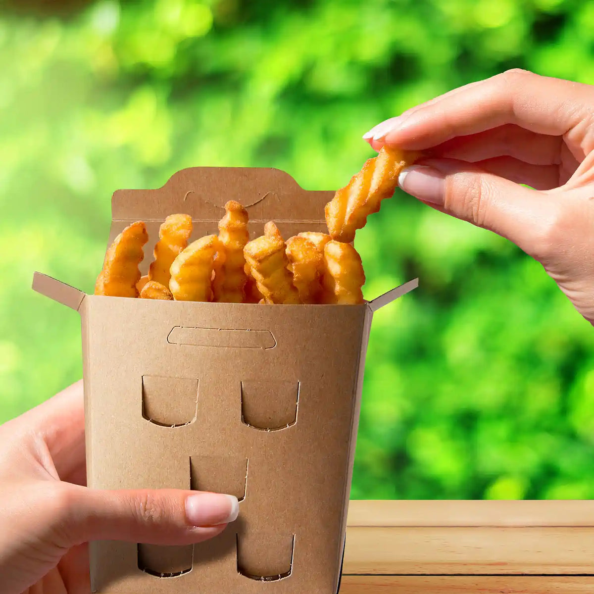 Fritesbox (PAP FSC Mix) fettdicht kraft `150 g`