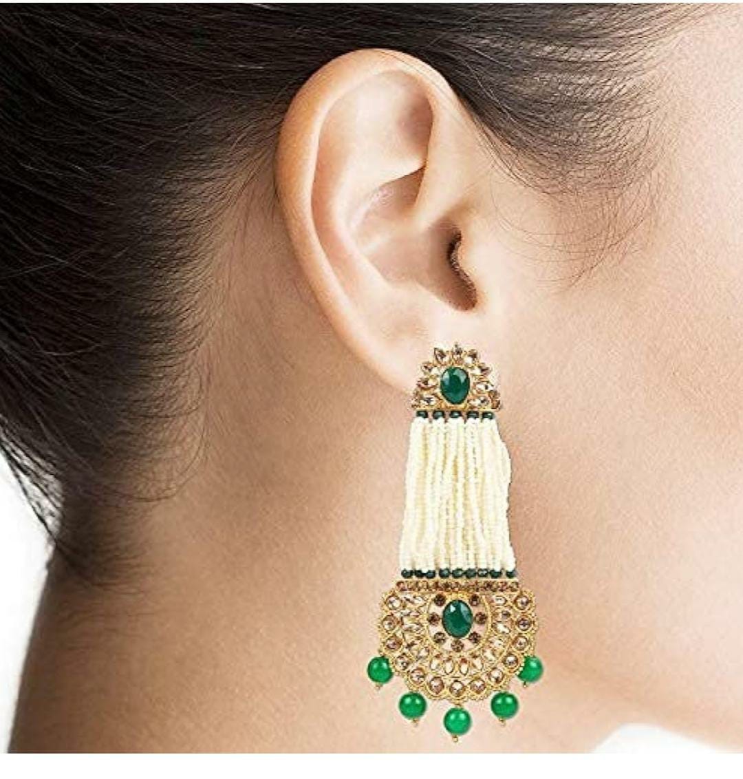 18K Gold Plated Pearl Earrings For Women
