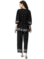 Black With Border Women's Co-Ord Set in Munich
