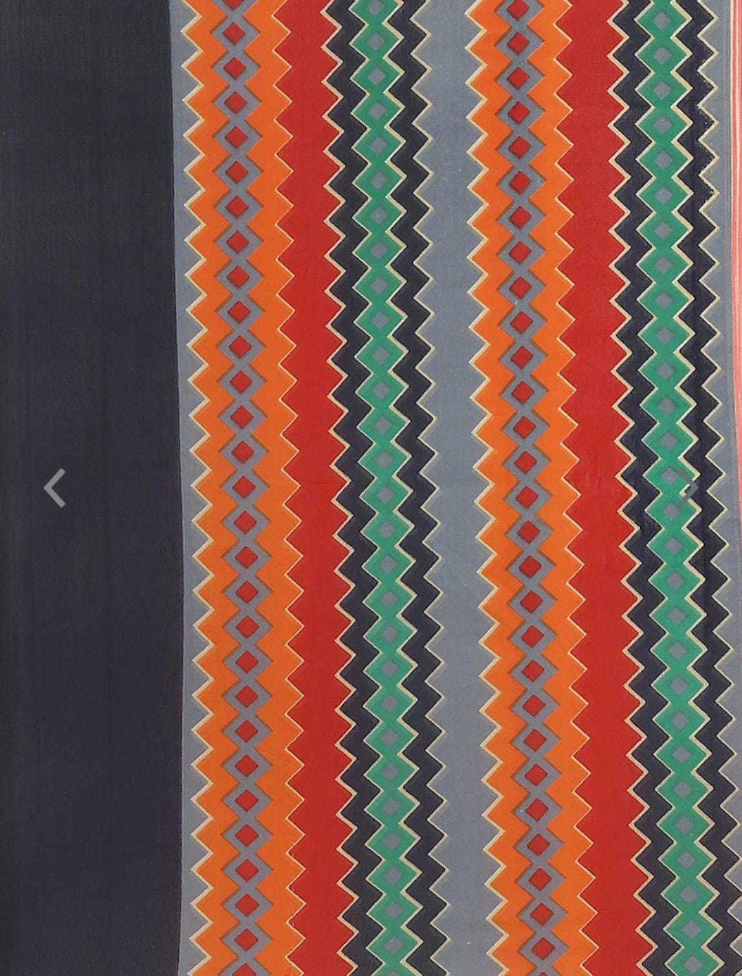 Multi Striped Pure Georgette Saree