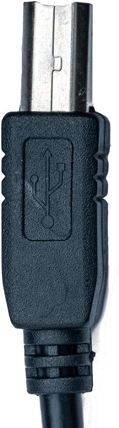 USB 2.0 Kabel 10 m Typ B Stecker zu Typ A Stecker Kabel Ladekabel in Schwarz | System-S