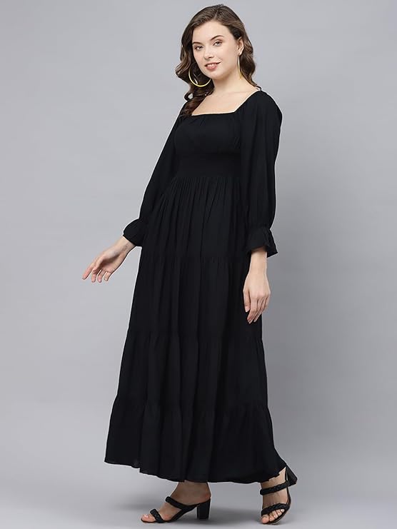 Women A-line Black Dress in Germany