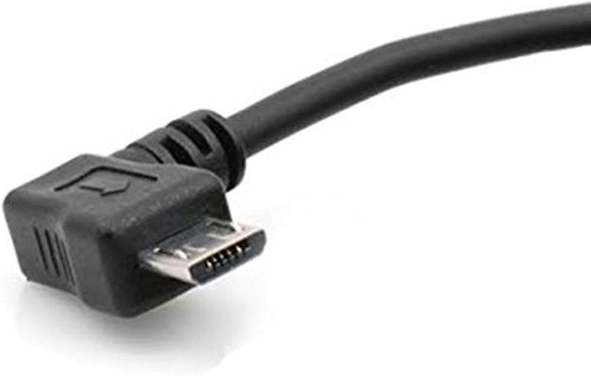 90° gewinkelt Micro USB Kabel Datenkabel Ladekabel 90 grad Winkelstecker 10 cm | System-S