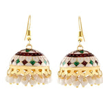 Traditional Multicolor Jhumka with Dome Shape Jhumki Combo
