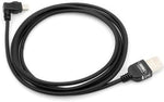 Mini USB rechts gewinkelt auf USB Typ A Kabel 100cm | System-S