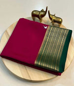 Mysore Silk Saree Pink Nd Green