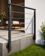 DOLLE Geländer Komplettset Alu Anthrazit 150cm Treppengeländer