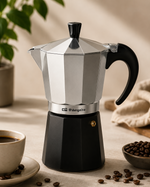 Orbegozo Espressokocher Aluminium 3 Tassen Kaffeemaschine Schwarz Silber A8
