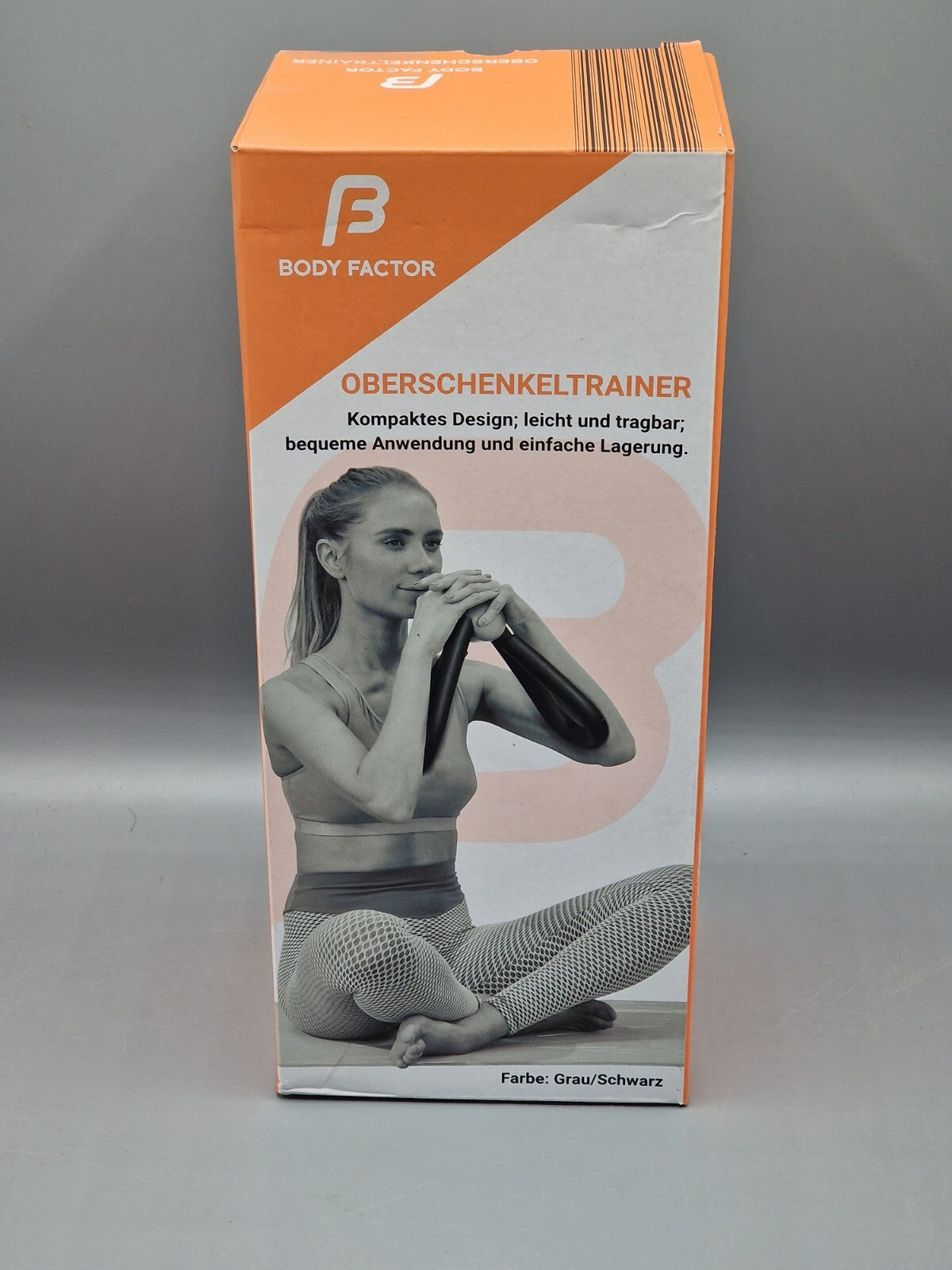 Body Factor Oberschenkeltrainer Grau Schwarz Fitness Trainer Heimtraining