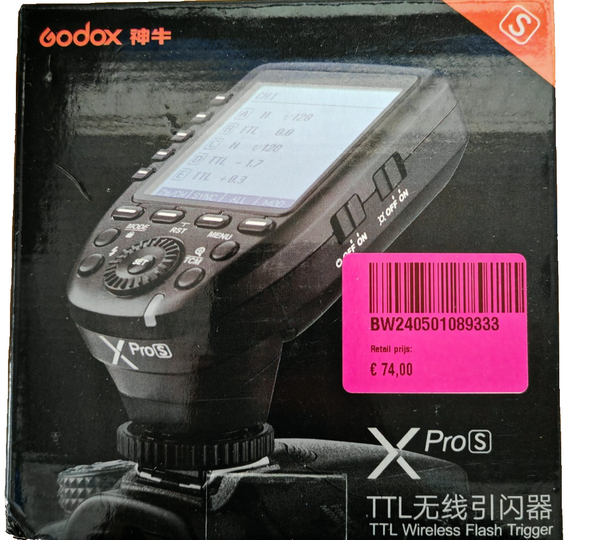 Godox Xpro-S TTL Blitzauslöser Sony Wireless Flash Trigger Fernauslöser
