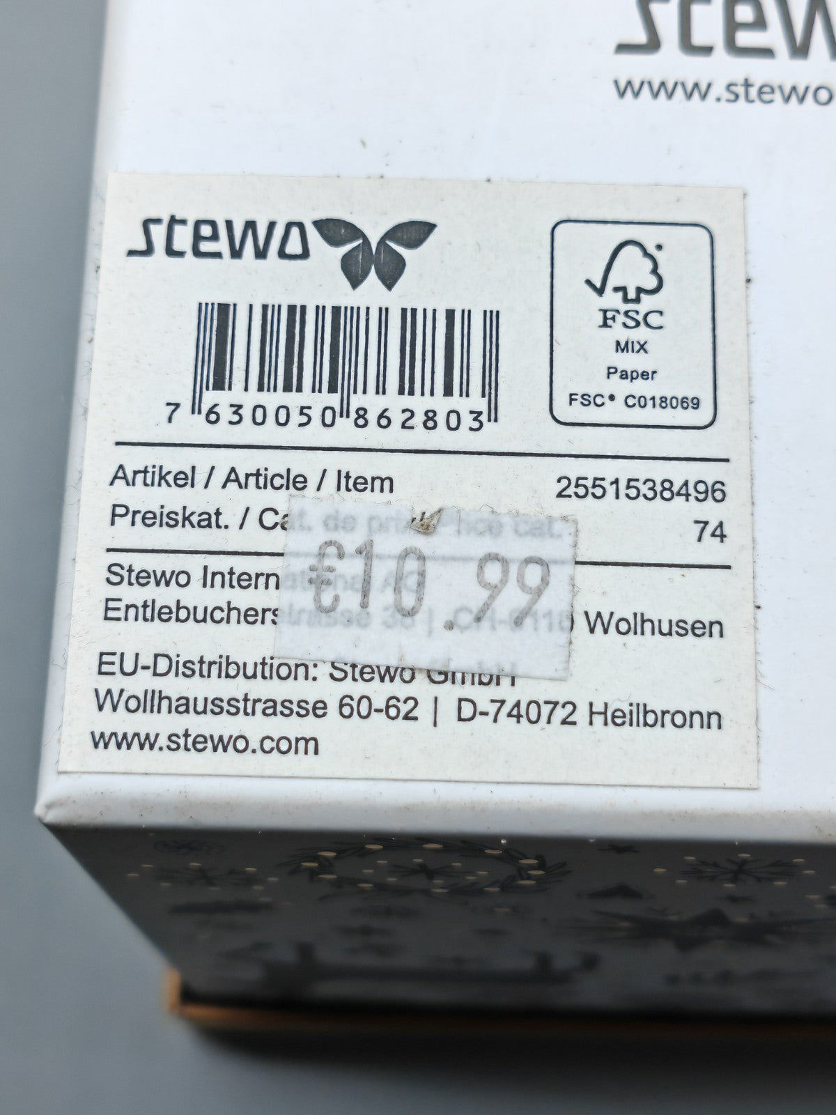 Stewo 4x Geschenkbox Set, 11x11x12 cm