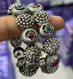 Oxidised Bangles Set