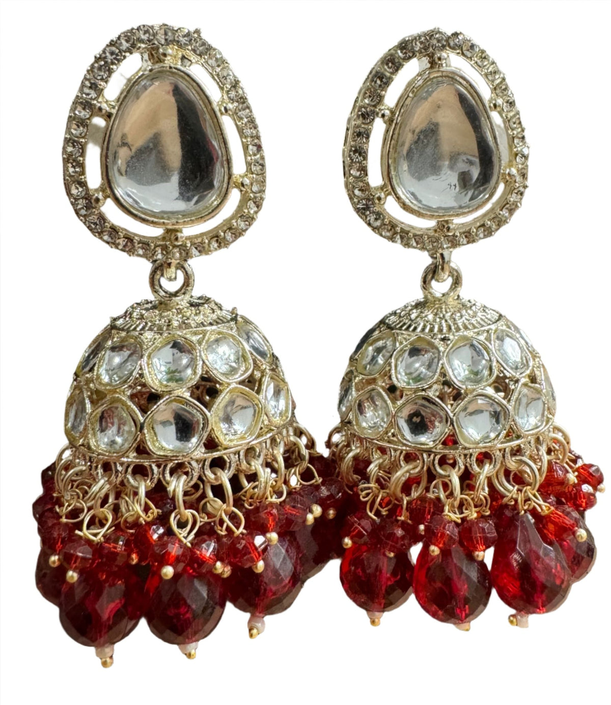 Polki AD Buttalu,polki Artificale Diamond Jhumka Jewelry,sabyasachi Jewelry inspired Jhumka Earrings,Jhumki, indian jewellery