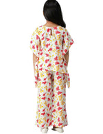 Kurta with Palazzos for Girls Floral Printed